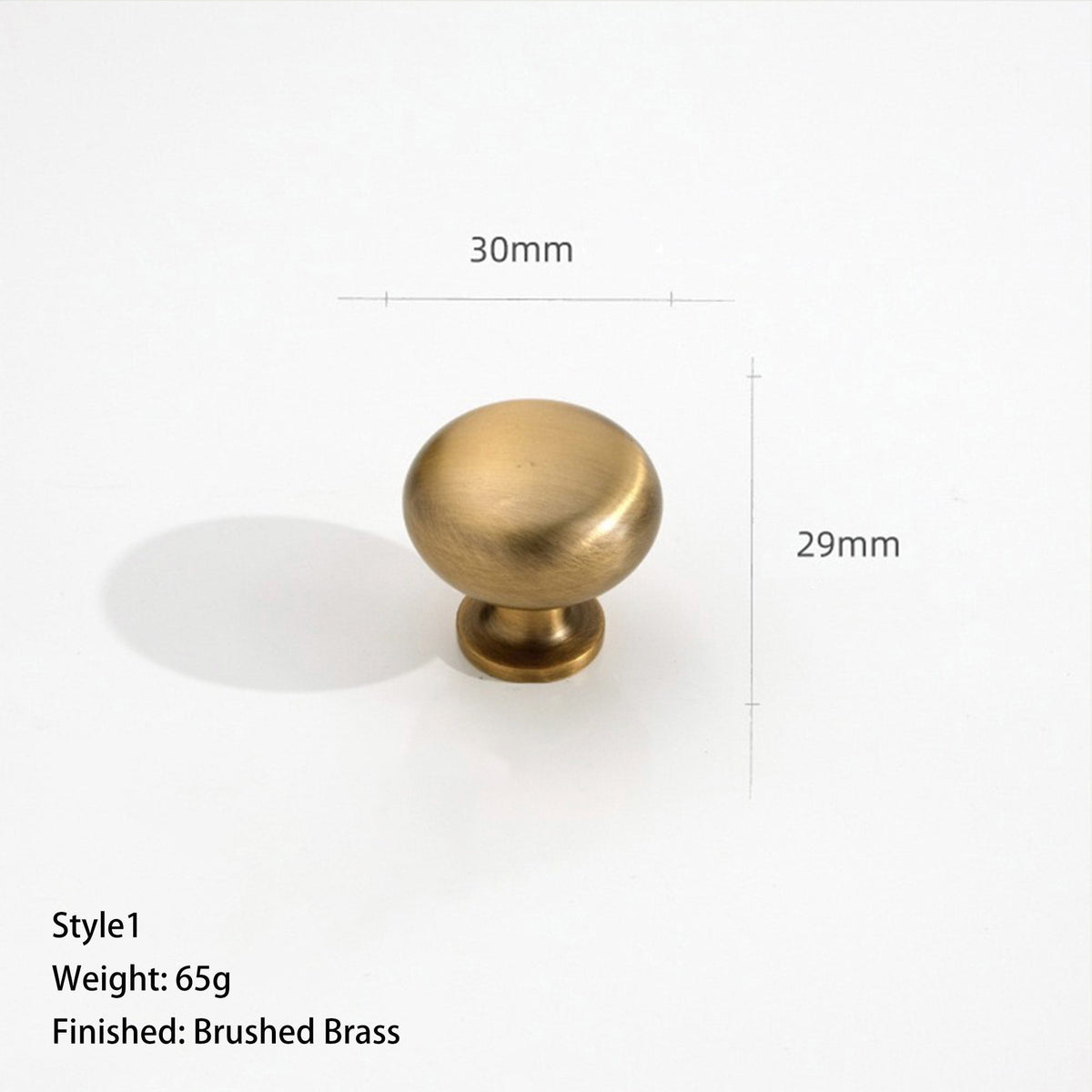 Vintage Antique Brass Cabinet Pull