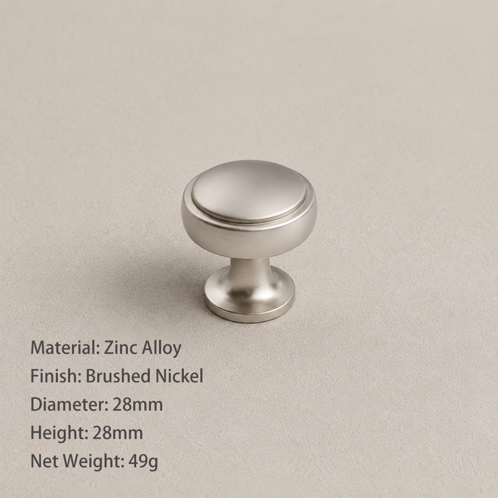 Modern Brushed Nickel Cabinet Pull Minimalist