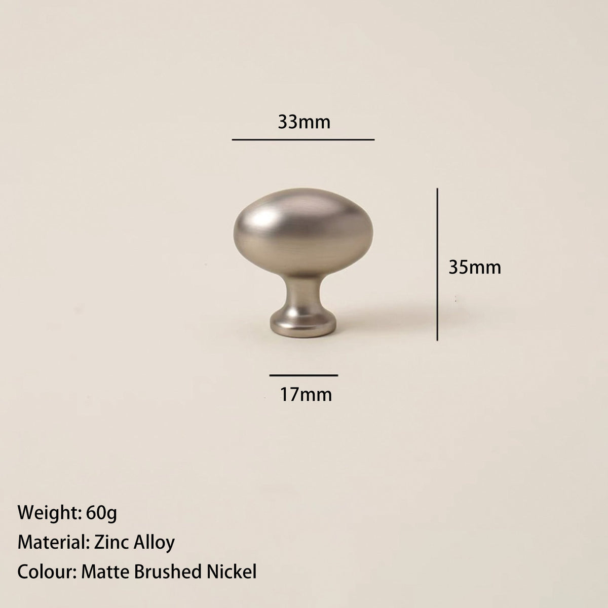 Brushed Nickel Cabinet Knob and Pull Minimalist
