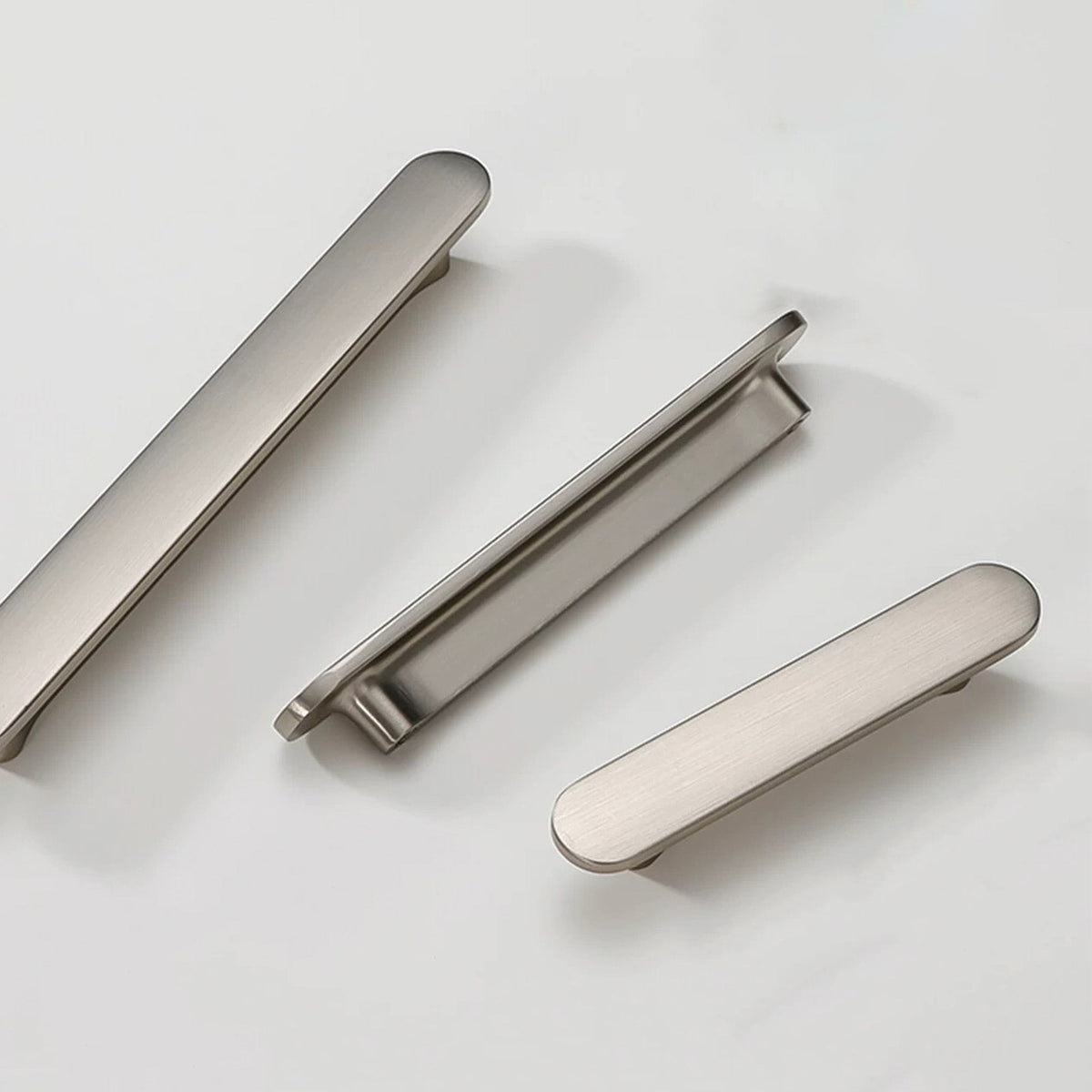 Modern Brushed Nickel Cabinet Pull Minimalist
