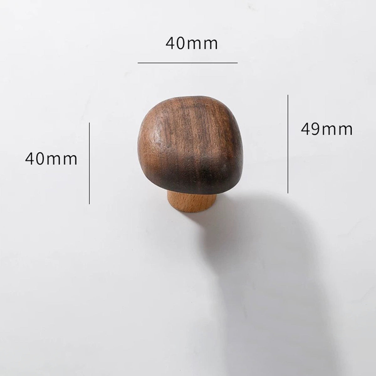 Solid Wood Cabinet Knob – Organic Wooden Drawer Knob