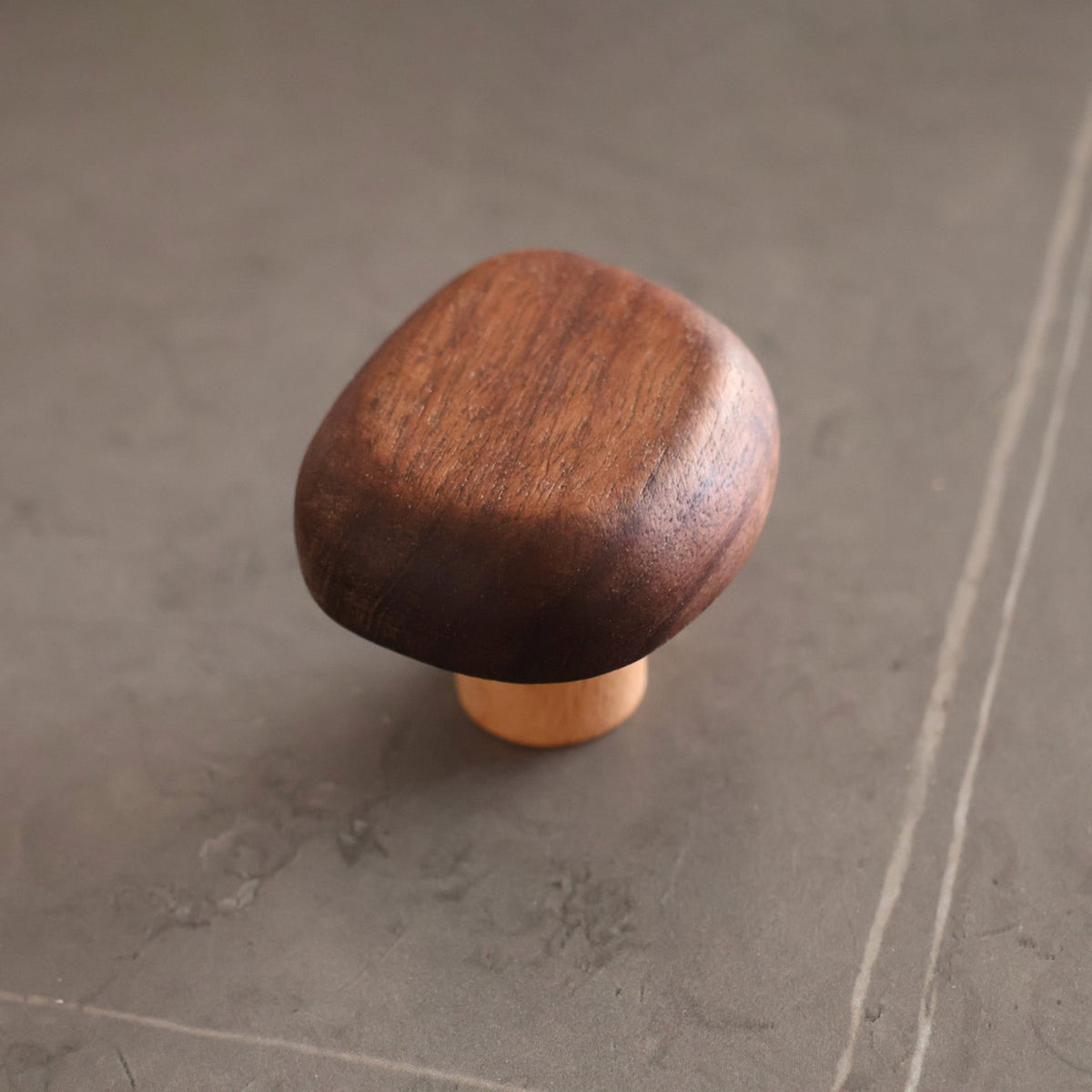Solid Wood Cabinet Knob – Organic Wooden Drawer Knob